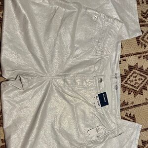 Old Navy Shiny Silver Pants